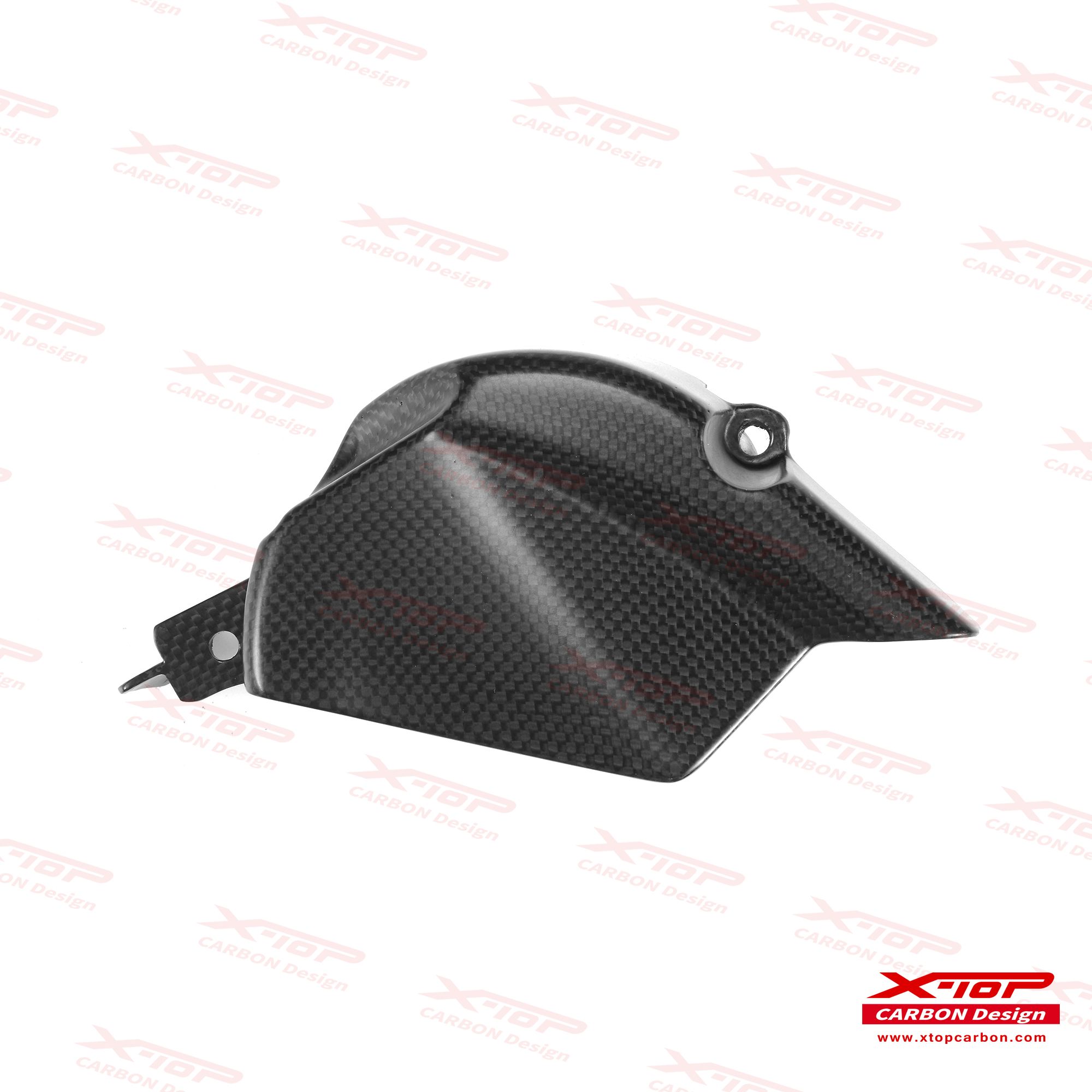 X-TOPカーボンプロントスプロケットカバー